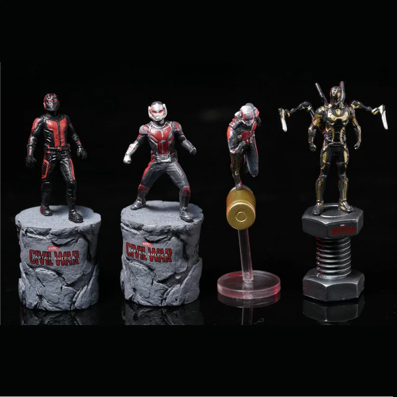

Disney Marvel Super Heroes Civil War Ant Man DeadPool Anime Pvc Mini Action Figure Doll Decoration Kids Model Toys For Boy Gifts