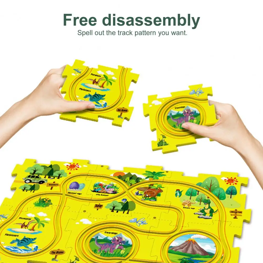 

Cute Electric Rail Car Diverse Gameplay Kids Rail Car Toy Road Race Set Interactive Toys Children Track Toys Boys Girls Gift