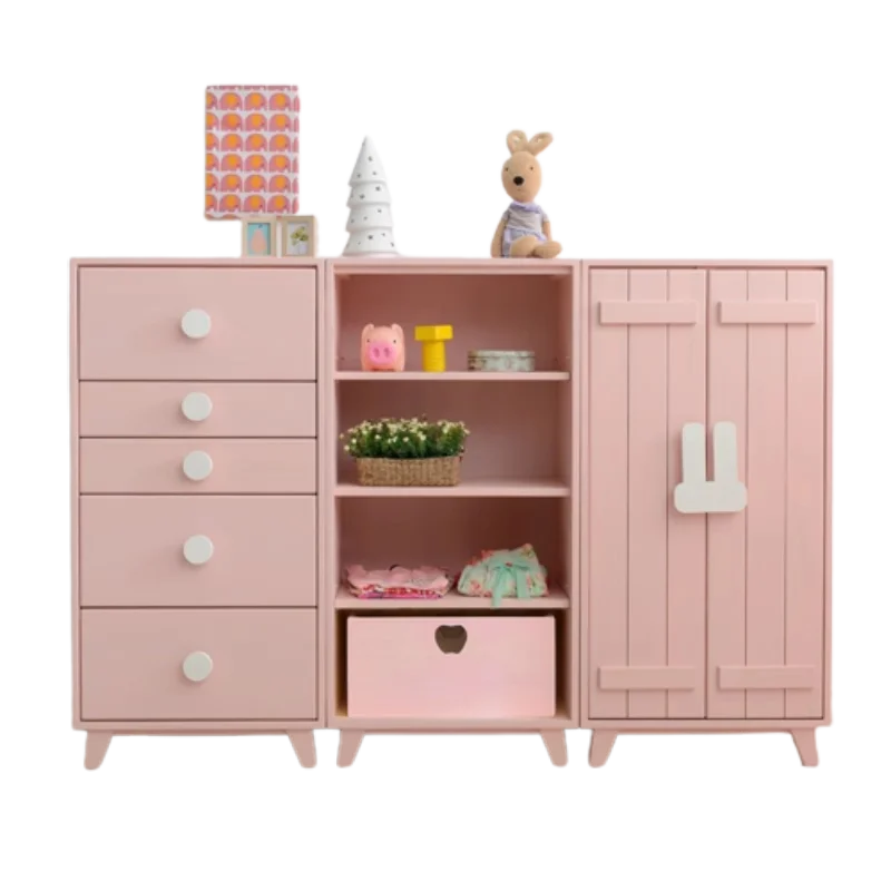 Настенные шкафы милые розовые вешалки органайзер для хранения спальни мебель