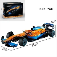 new 1432 pcs mclarened f1 race car model buiding kit block bricks toys boys set for kids birthday similar gift