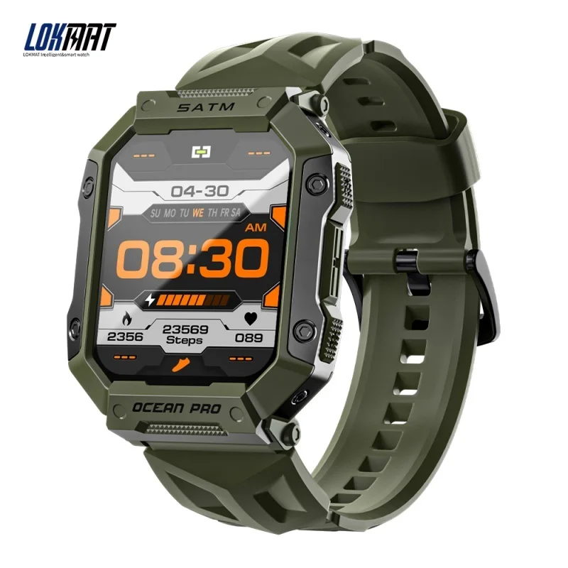 

LOKMAT OCEAN PRO Smart Watch Bluetooth IP68 Waterproof Information Push Health Detection Touch Motion Positioning Smart Watch