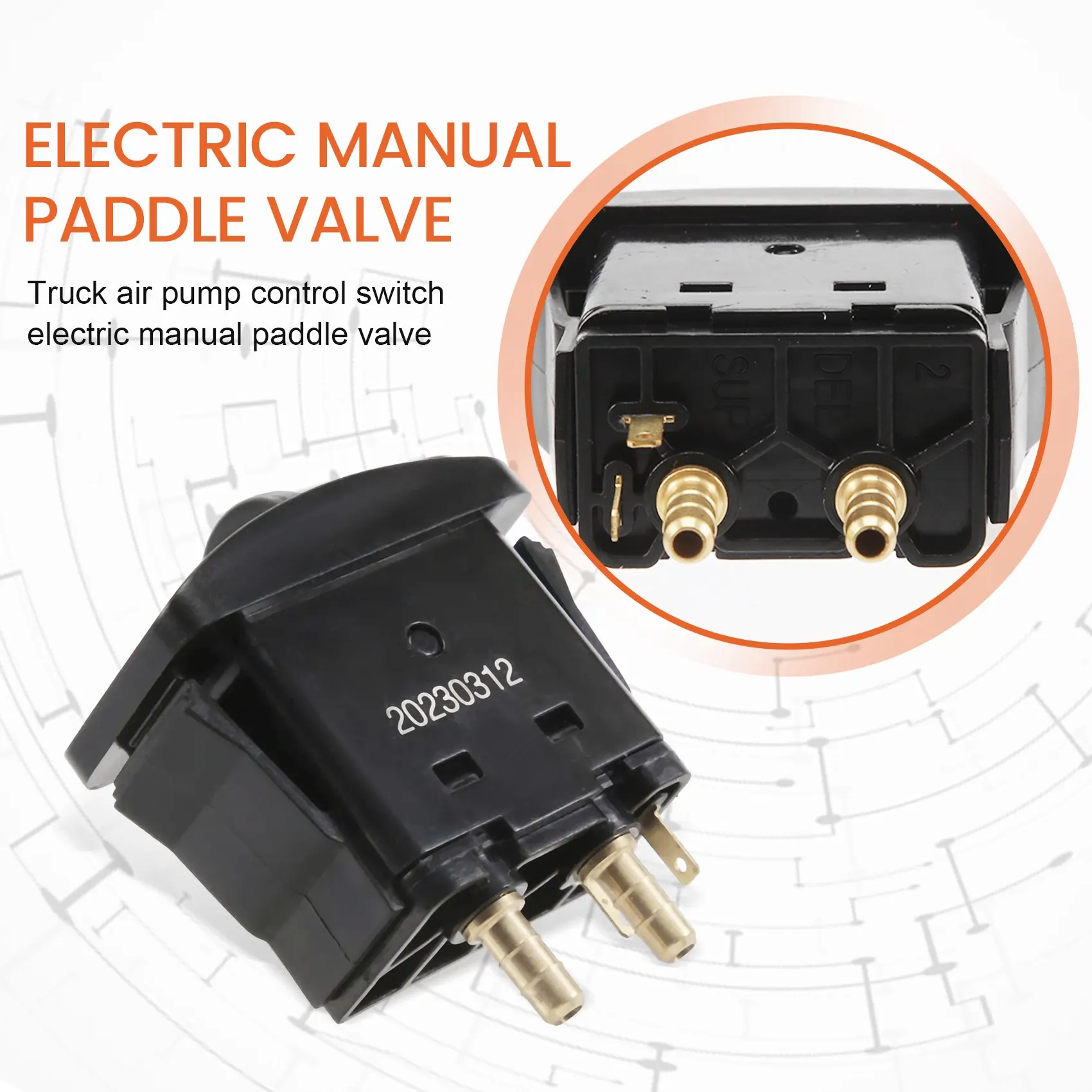 Переключатель управления воздушным насосом для грузовика электрический ручной