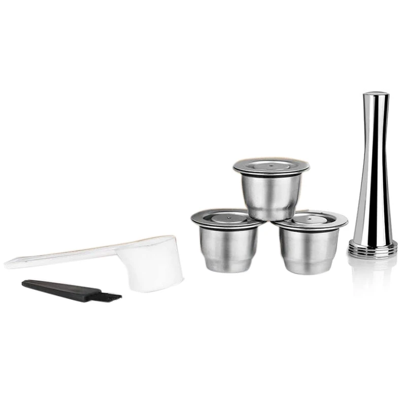 

Refillable Coffee Espresso Capsules, Reusable Coffee Pods Compatible for Nespresso Line Brewers 4Y Crema New