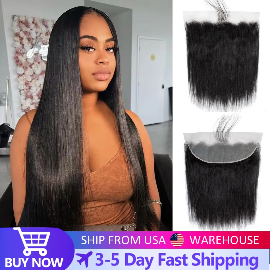 

13x4 кружевная фронтальная Прозрачная Кружевная Фронтальная застежка только бразильские прямые человеческие волосы HD кружевная застежка Remy...