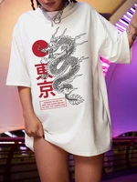 oversized t shirt women harajuku chinese dragon print t shirt casual short sleeve streetwear tops female t shirt summer clothing