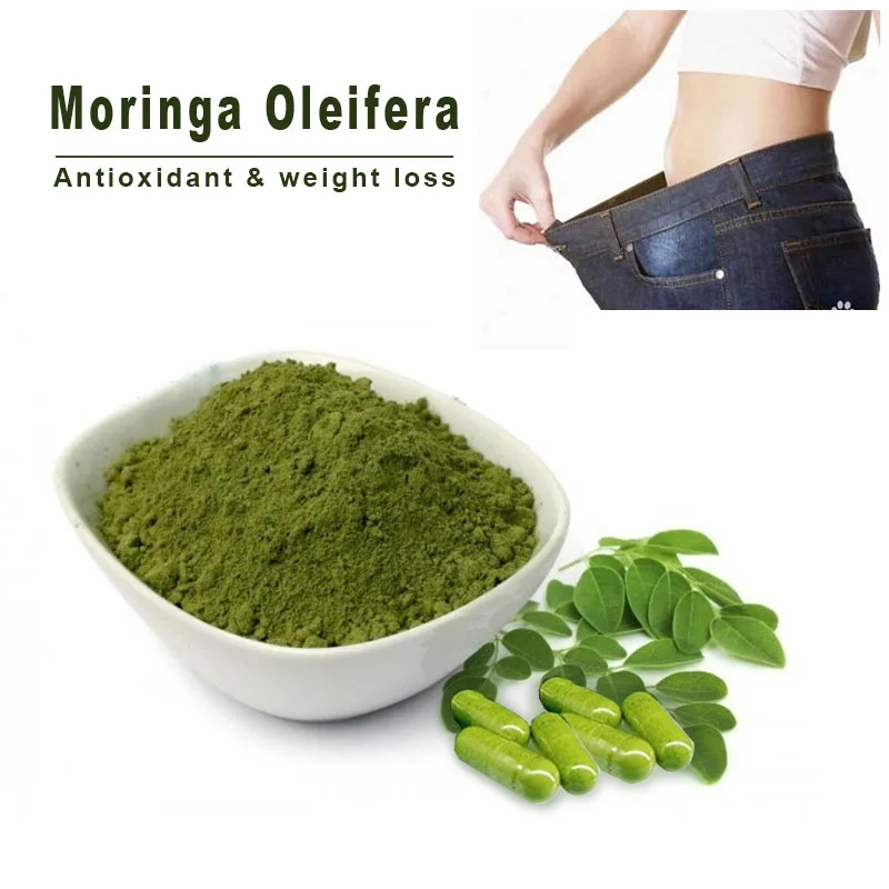 

200caps Organic Moringa Oleifera Extract 500mg Dietary Supplement Herb Antioxidant Enhances Immunity Loses Weight 100 Caps/bag