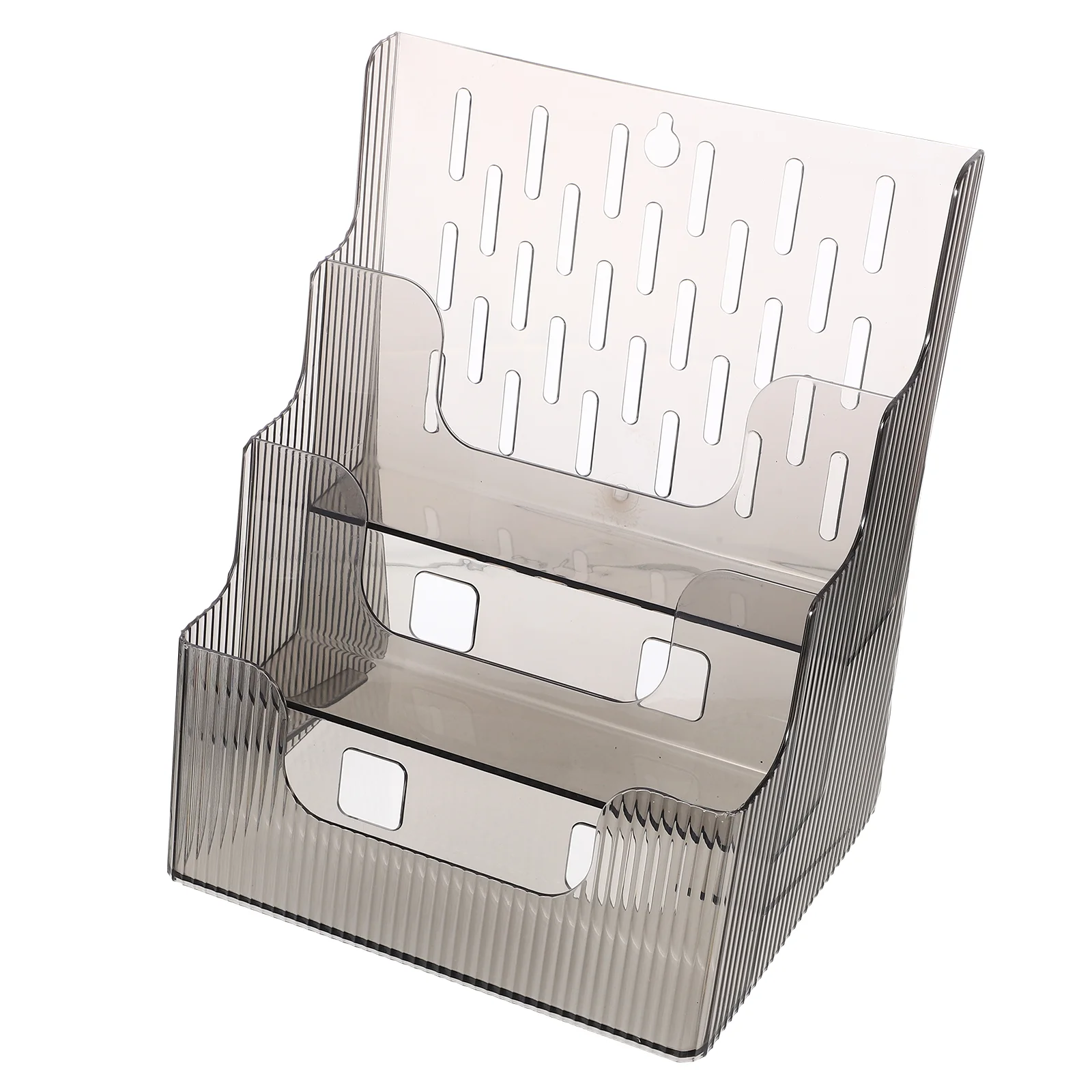 

Brochure Holder Desktop Wall Mounted Booklet Leaflet Menu Display Stand Rack