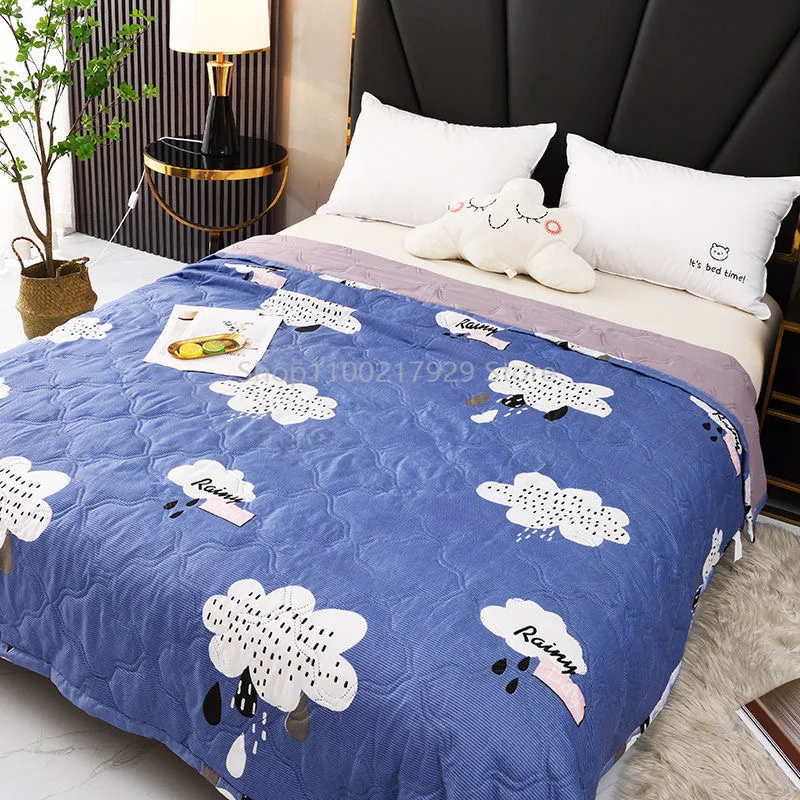 

Летнее крутое одеяло, машинная стирка, кондиционер, двойная тонкая простыня, летнее одеяло для студенческого общежития, весеннее и осеннее ...