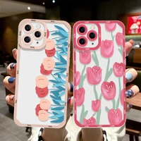 luxury flowers case for iphone 13 pro max cases silicone funda iphone 11 12 pro xs max x xr 7 8 plus se 2022 2020 12 mini cover