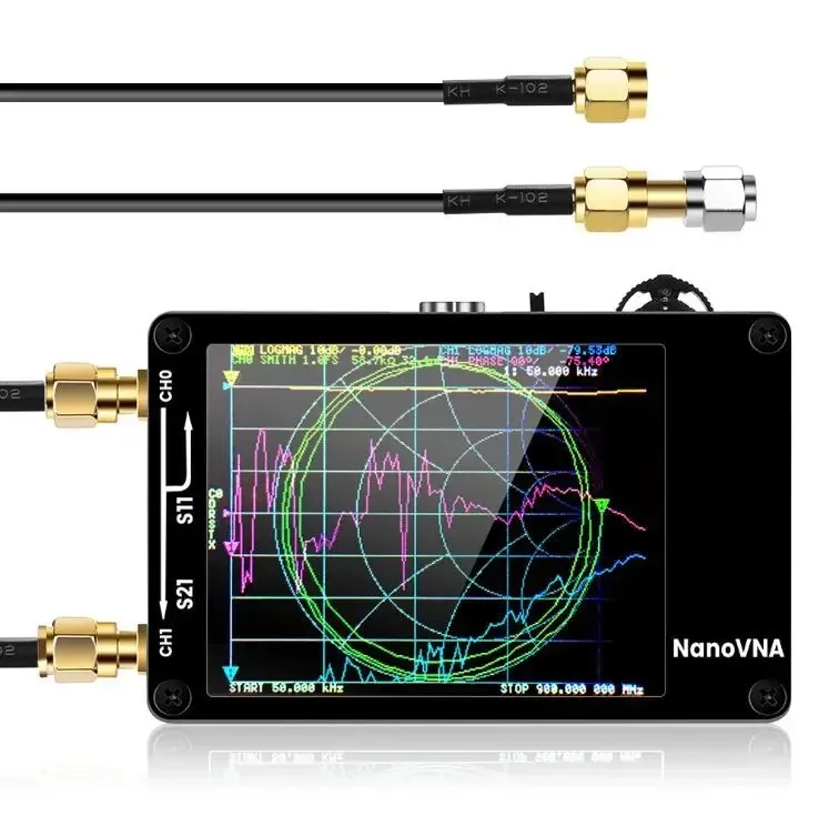 NanoVNA 2 8-дюймовый TFT-монитор VNA-H Портативная цифровая векторная сеть 50 кГц-900 МГц