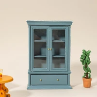 dollhouse furniture useful collectible realistic for micro landscape wooden cabinet model mini cabinet