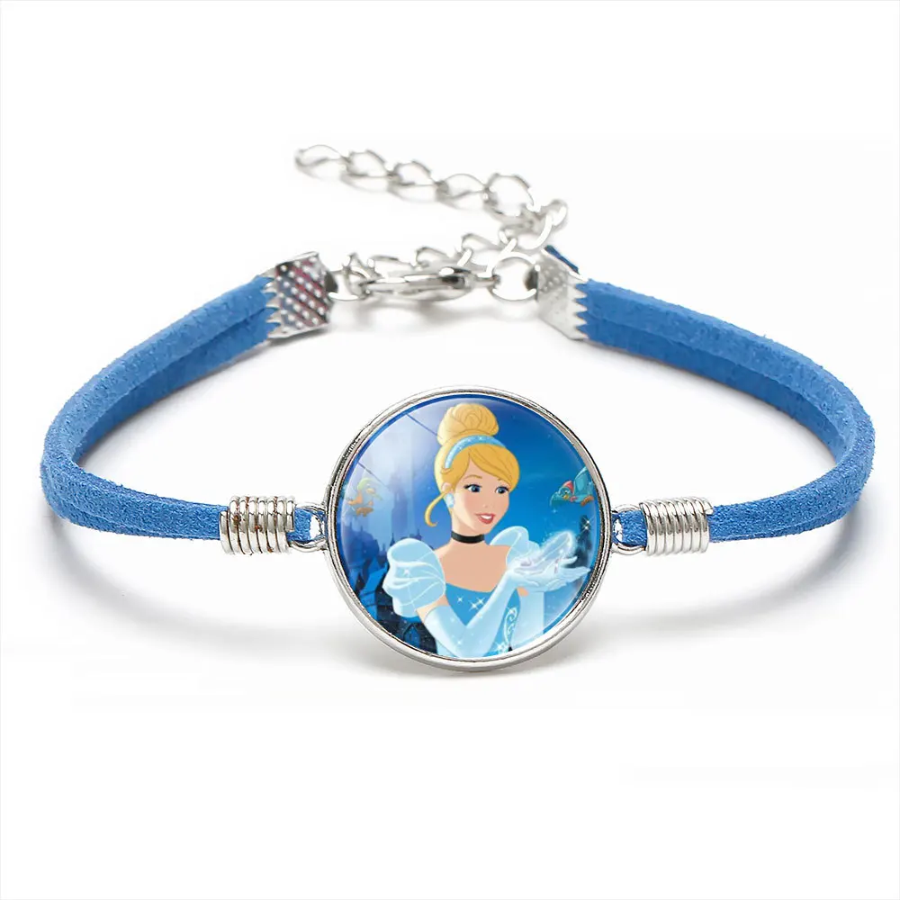 Браслет с героями мультфильмов Диснея для девочек Эльза Анна Белоснежка Золушка