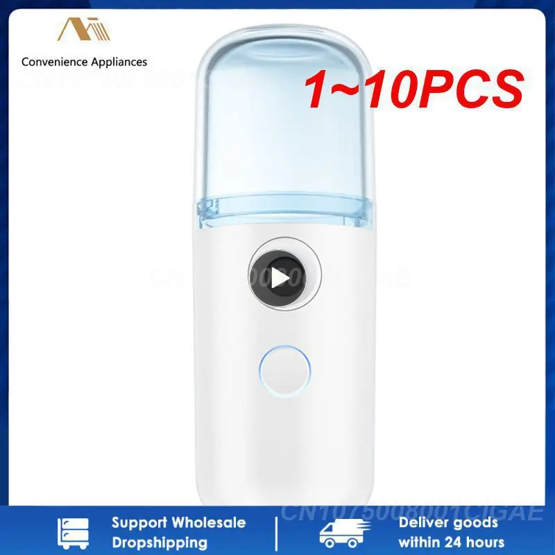 

1~10PCS 30ml Mini Humidifier Portable Rechargeable Small Wireless Nano Personal Face Sprayer Cool Mist Maker Fogger Humidifier