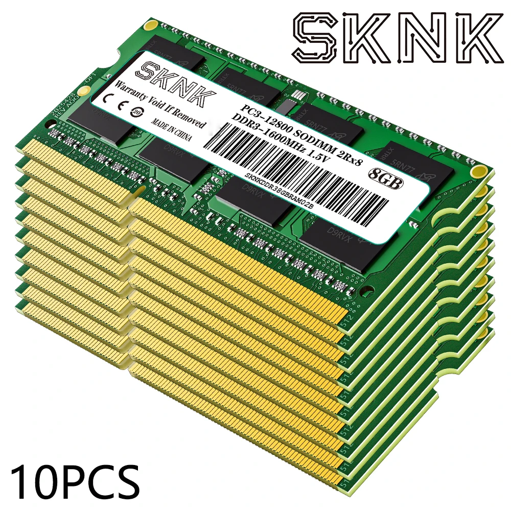 10 шт. DDR3 RAM 4 ГБ 8 16 Memoria Ram 1066 МГц 1333 1600 PC3-12800S PC3-10600S Sodimm ноутбук ddr3 память для ноутбука