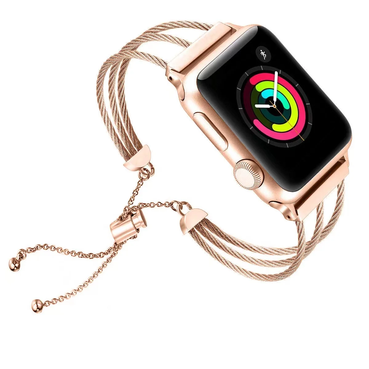 Metal Strap For Apple watch band 49mm 45mm 41mm 44mm 42mm 40mm Women Bracelet Cartoon Belt For iWatch Ultra 8 7 6 5 4 SE Correa