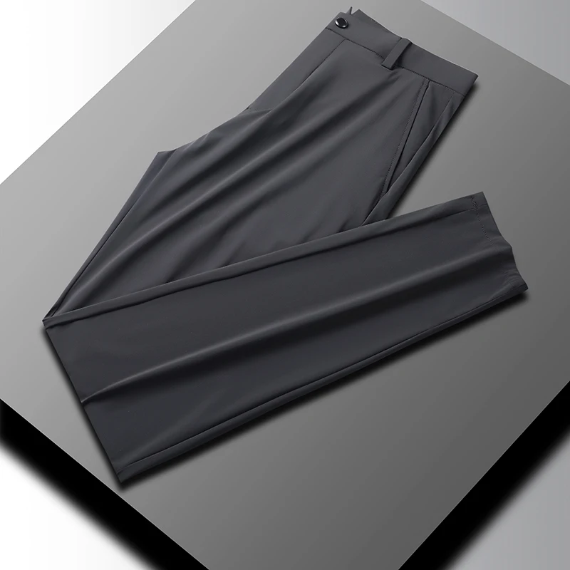 JSBD Business gentleman high quality non - ironing four - side elastic versatile commuter pants men slim straight pants men