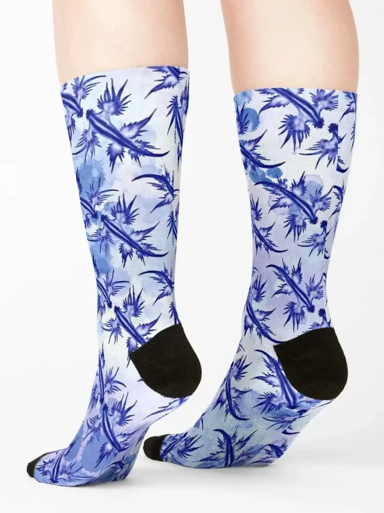 Голубой дракон морские чулки зимние эстетические аргентинские Бриллианты