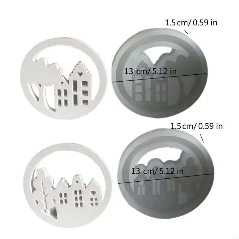 G99A венки Дом Силиконы формы, базовая форма для хранения Tealight Holder украшения
