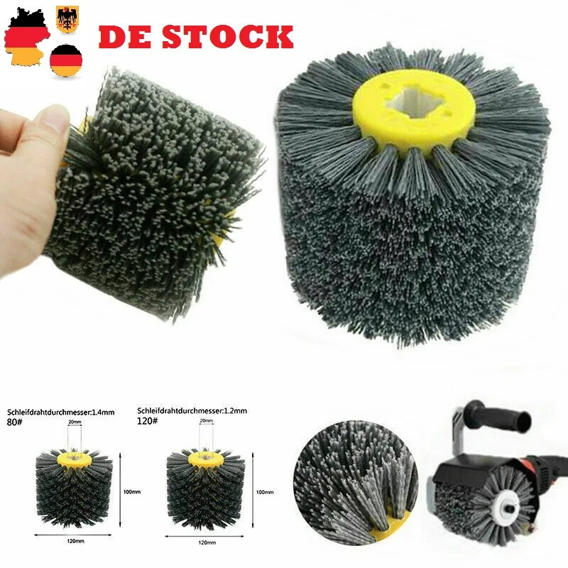 

Wire Drawing Wheel Burnishing Drum for Wood Furniture Polishing & Deburring