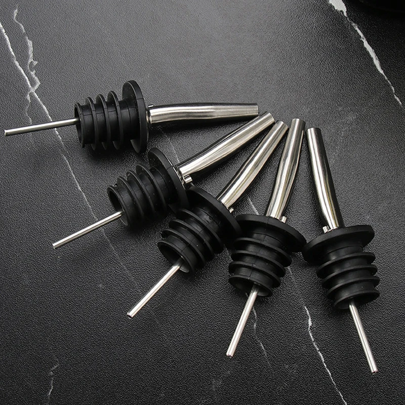 

Wine Pourers for Cocktail Liquor Olive Oil Dispenser Spout Stopper Bar Tools Stainless Steel Beverage Kitchen Accessories New 20