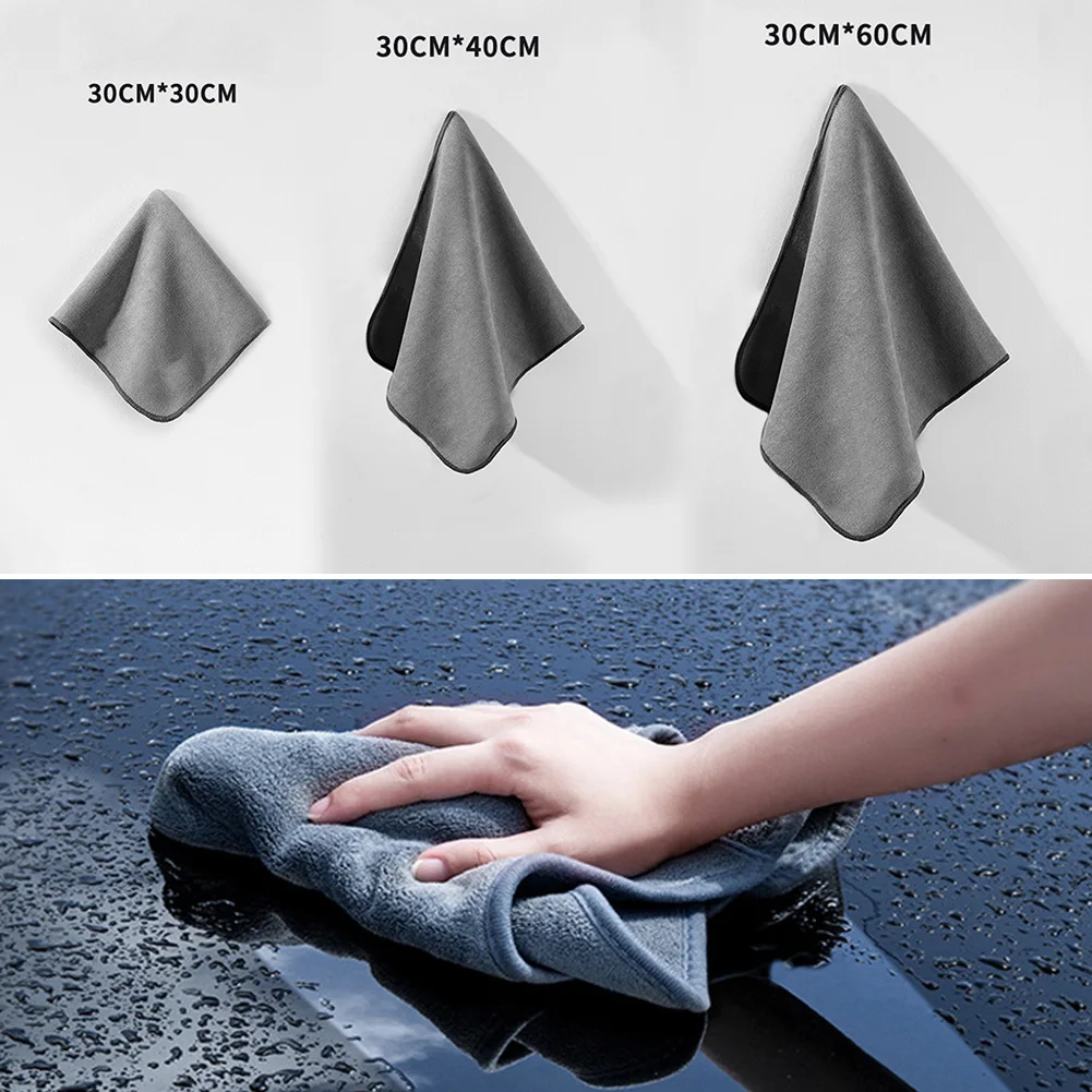 

Car Detailing Wash Towel Microfiber Towel Home Use Cleaning Cloth Hemming Super Absorbent Cleaning Accessories