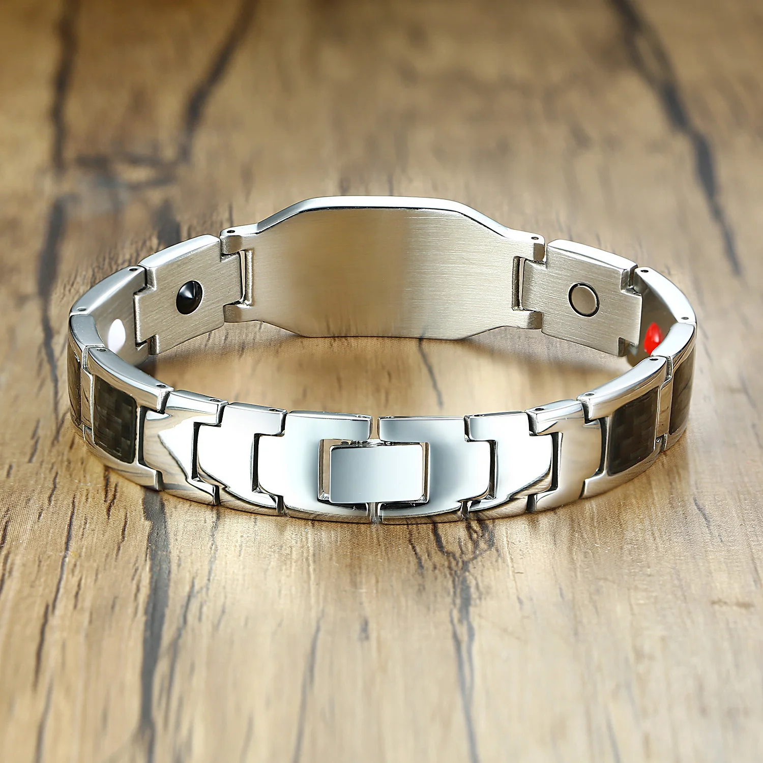 Магнитные браслеты Vinterly из нержавеющей стали для мужчин Ювелирное Украшение на