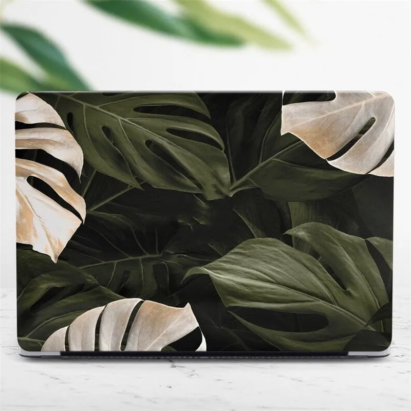 

Watercolor Green Leaf for Macbook Air 13 Case Laptop M1 A2337 A2179 2020 Luxury Tropical 13.3 Inch A1932 A1466 Hard Shell Cover