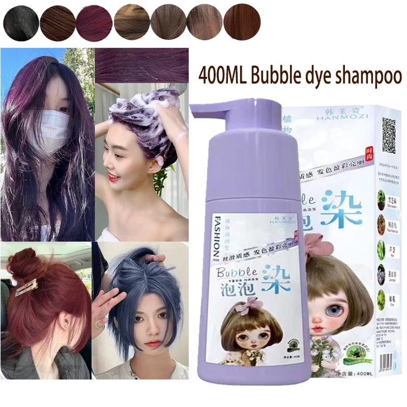 Lasting Cover White Hair Repair Damaged Hair Color Pop Hair Dye 400ml
