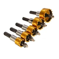 drill bit set 5 pieces carbide saw metal tip wood drill cutting tools for lock mount 1618 5202530mm
