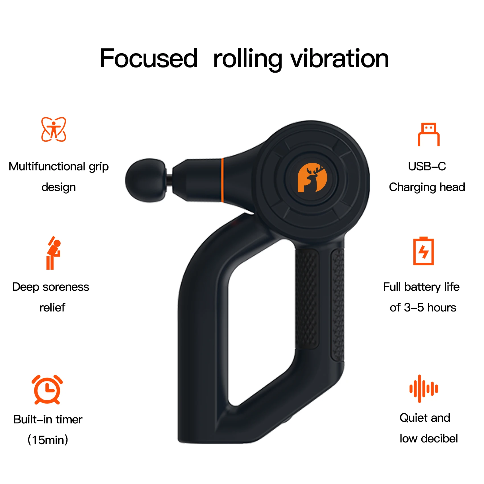 Массажный пистолет AIVECO для глубоких тканей Электрический массажер стимуляции