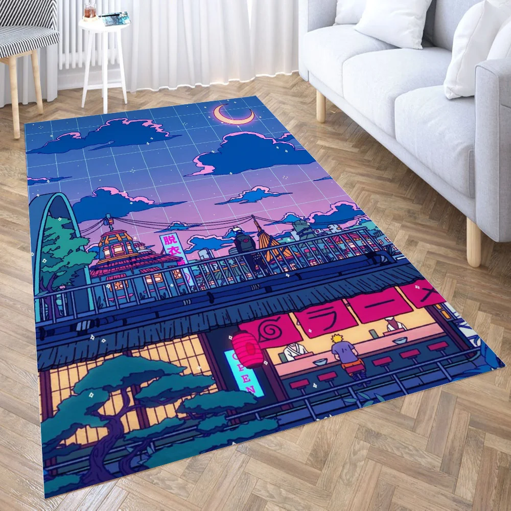 

Konoha Area Rug for Living Room Floor Mat Carpet for Bedroom Bedside Entrance Doormat Anti-slip Home Decor