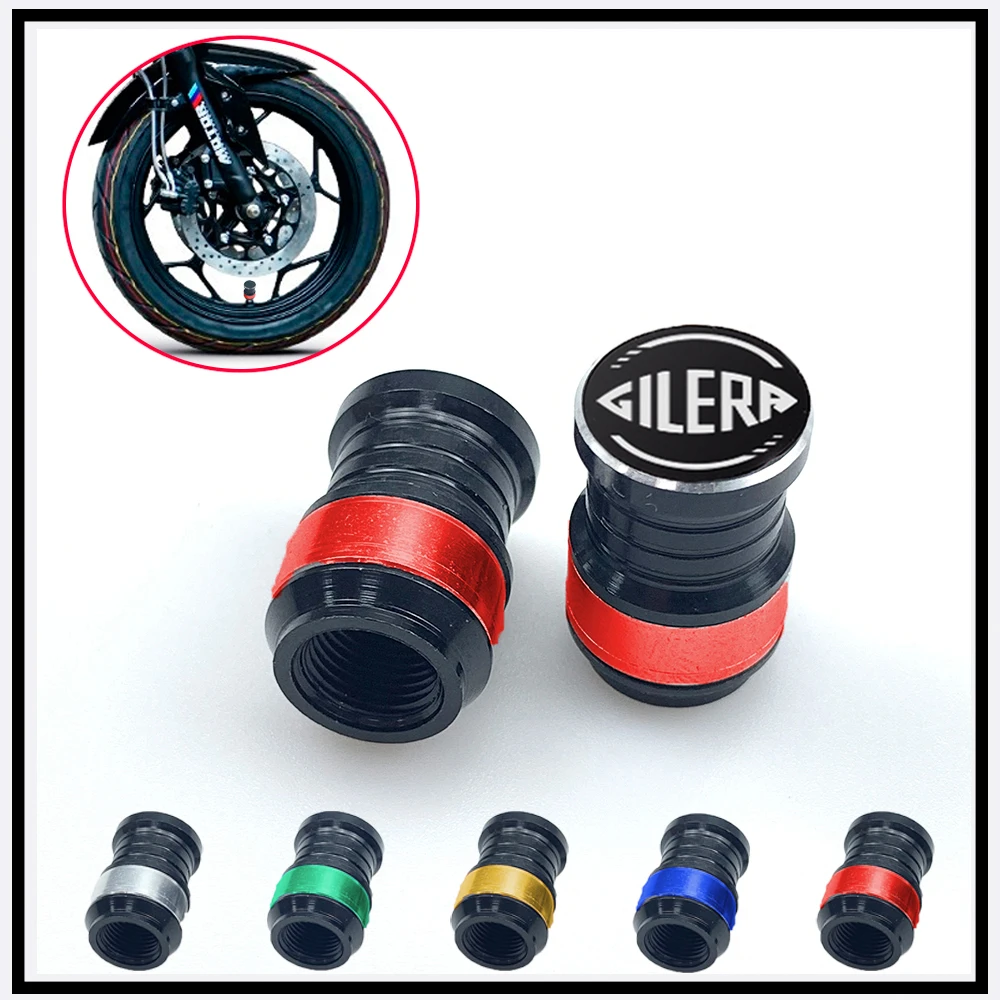 For Gilera GP800 Fuoco Nexus 500 Runner 50 125 200 Motorcycle Accessories Valve Stem Cap Set