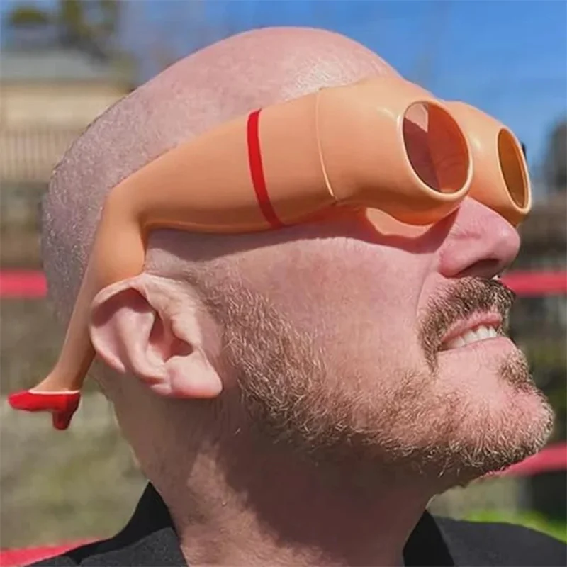 Новинка Забавные солнцезащитные очки с ягодицами портативные легкие взрослые