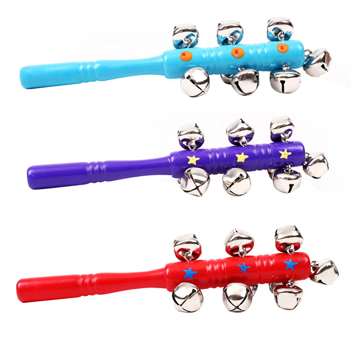 

3 Pcs Hand Jingle Bells Kids Musical Instrument Toy Toys Newborn The Baby