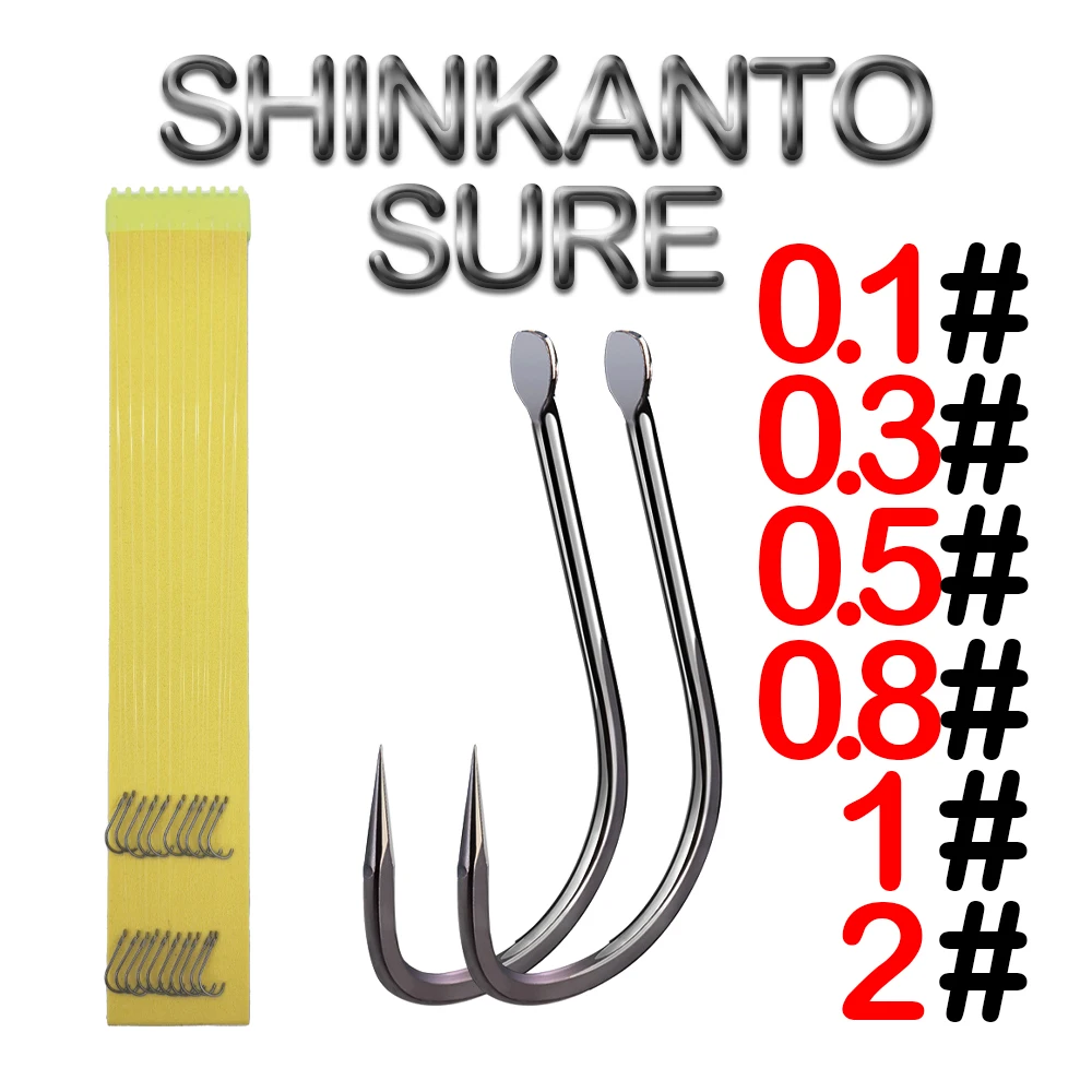 

10 пар, рыболовные крючки SHINKANTO SURE с леской длиной 36 см