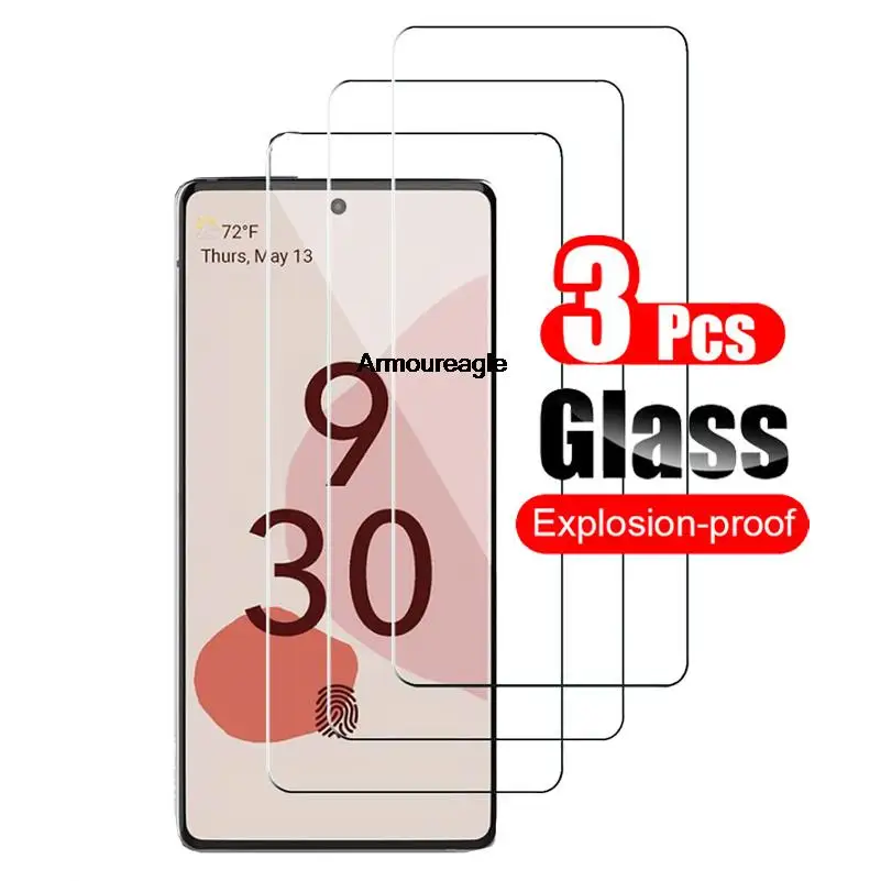 

3 шт. для Google Pixel 6 6A закаленное стекло Защита для экрана Защитная пленка HD для Google Pixel 6 Pixel6 стеклянный экран 0,26 мм