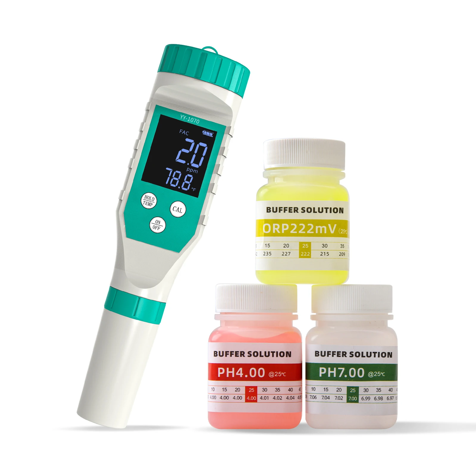 

7 в 1 PH/свободный хлор/ORP/EC/TDS/Соль/Temp pH тестер засоленности бассейна IP67 Водонепроницаемый для аквариума аквакультуры спа