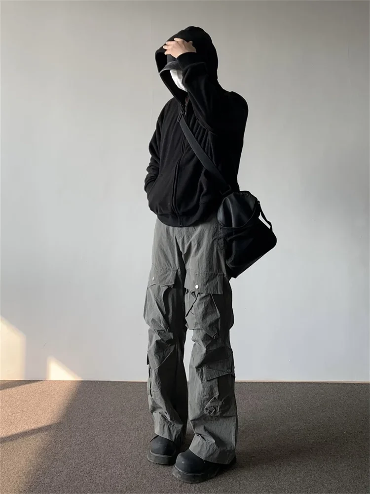 Женские повседневные тонкие брюки-карго с карманами