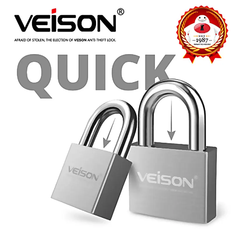 

VEISON Iron Door Lock Padlock 304 Stainless Steel Dormitory Door Lock Anti-Theft Lock Small Locks Door Locks Anti-Rust Locks PT5