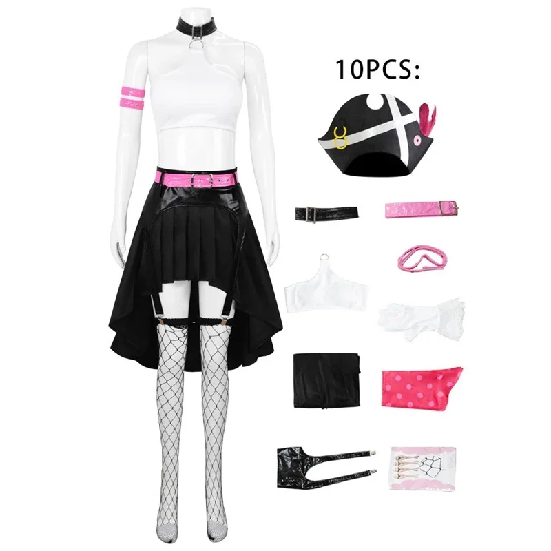 Ainclu аниме фильм красный Нами косплей костюм женское платье Хэллоуин комиксы