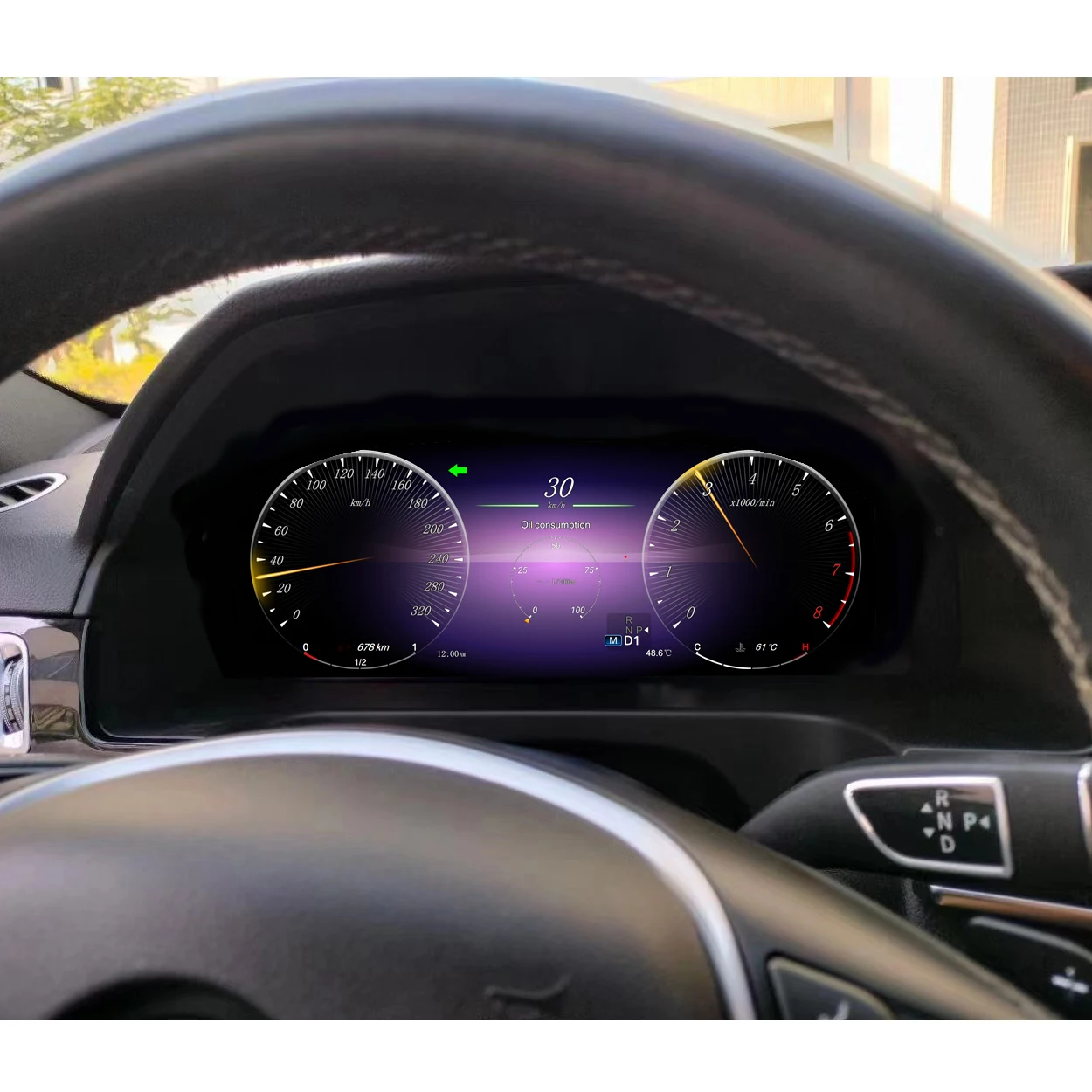 Цифровой кластер инструментов с ЖК-экраном Виртуальная кабина для Mercedes Benz E-Class W212