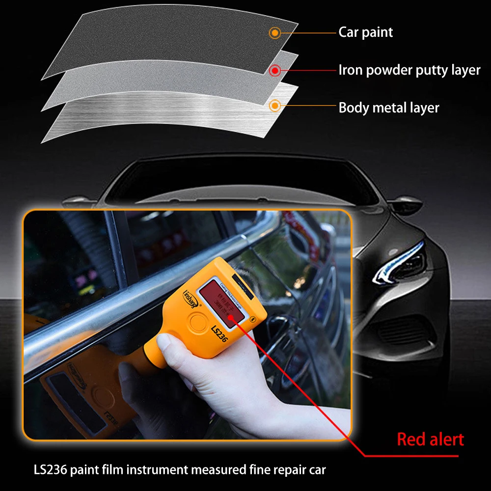LS236 толщиномер для покрытия краски устойчивый к низким температурам