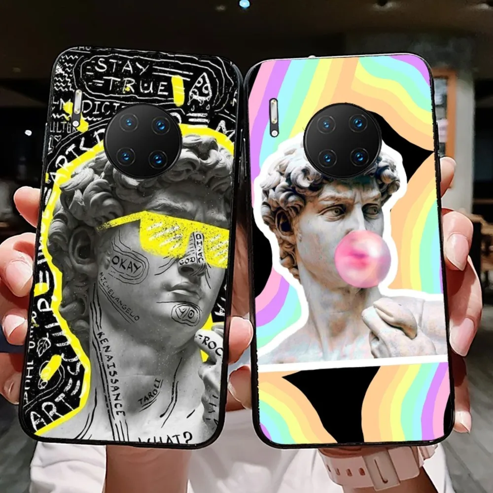 Чехол для телефона David Mona Lisa Huawei Mate 10 20 30 40 50 Lite Pro Nova 3 3i 5 6 SE 7 7SE