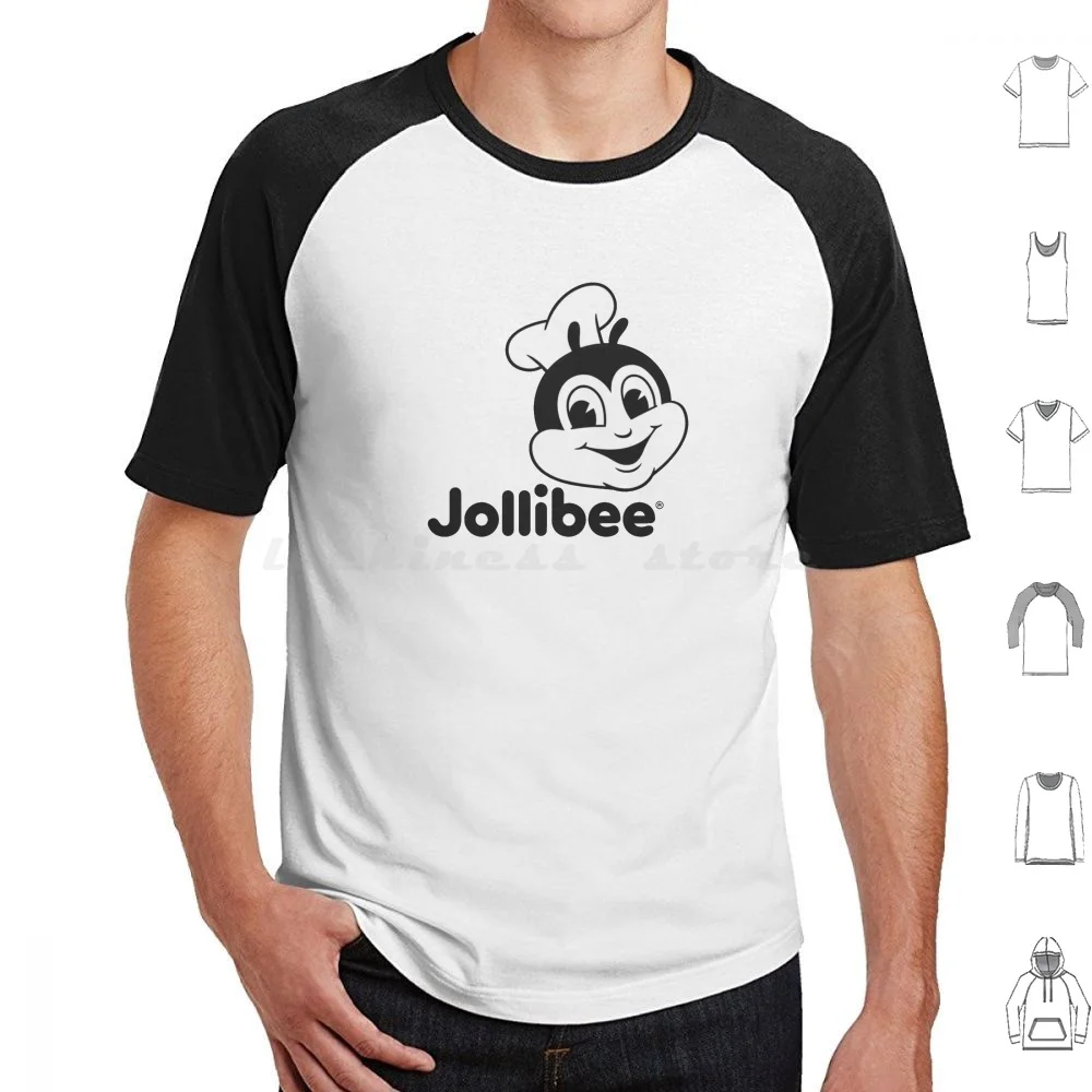 

Jolliblack T Shirt Big Size 100% Cotton Logo Jollibee Jolli Joli Resto Restaurant Foods Filipino Philippines Pinoy Filipina