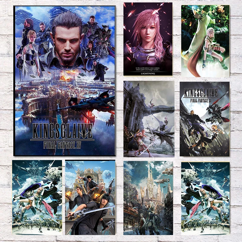 Финальная фантазия VII переделанная игра плакат декоративная живопись тифа аэрат Джесси взрослая спальня декоративная настенная живопись на холсте