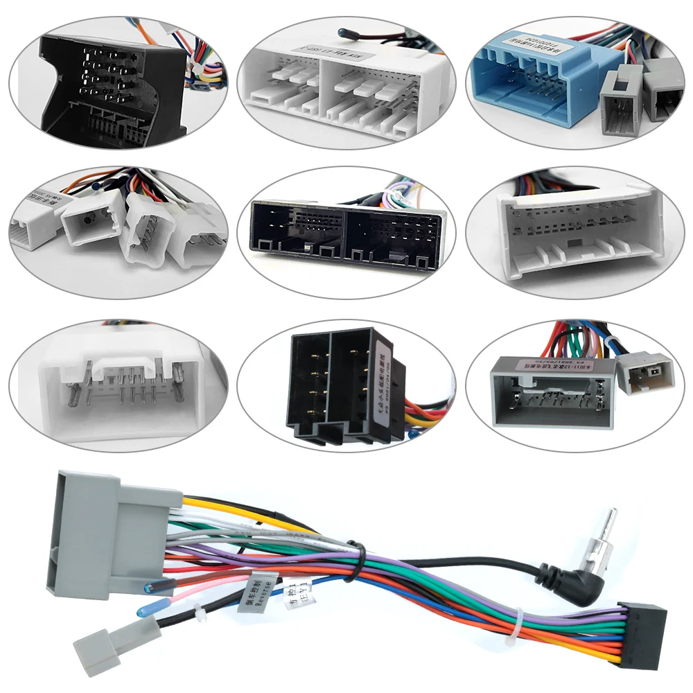 

RCA for Suzuki Buick Volkswagen ISO Hyundai Kia Honda Toyota Nissan Mitsubish GPS Antenna 2 Din Car Android Radio Cable