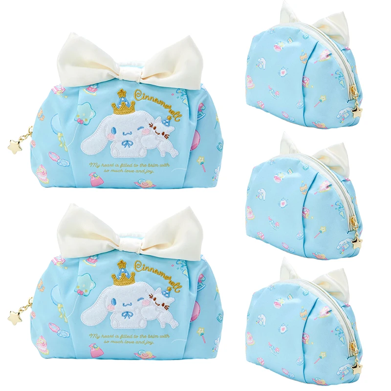 

Kawaii Cinnamoroll косметичка аниме мультфильм портативные путешествия большой емкости туалетные органайзер косметичка женский подарок