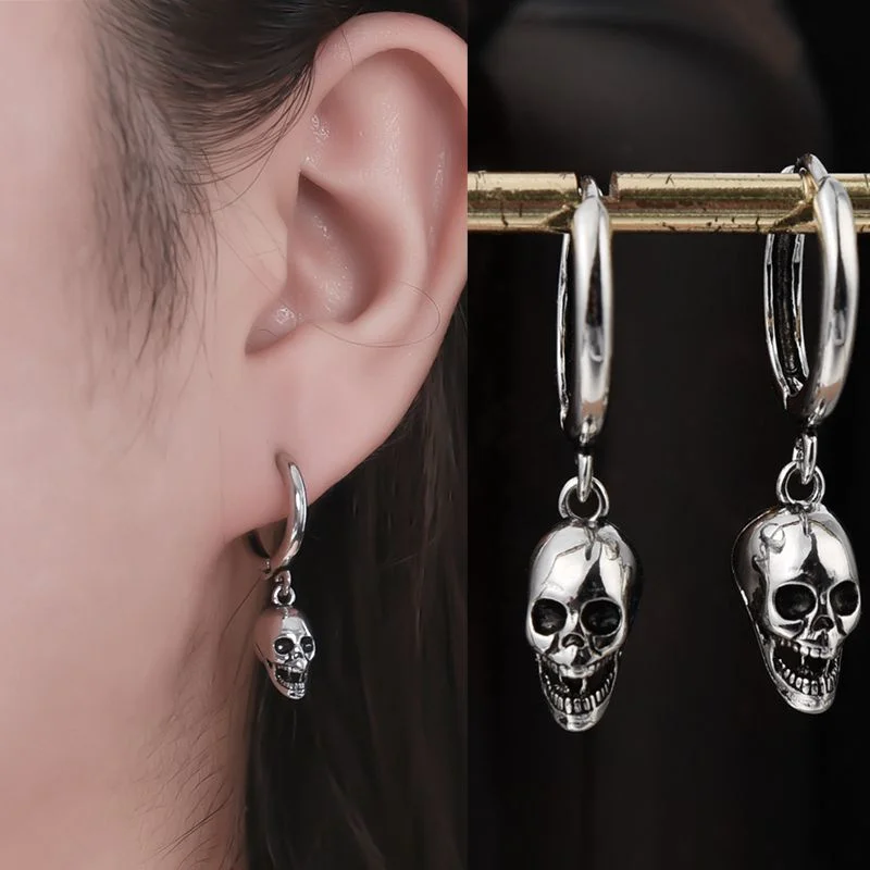 серьги 2023 тренд серьги женские бижутерия бижутерия люкс качества серьги сердечки 1 пара, серьги в виде черепа для женщин и мужчин