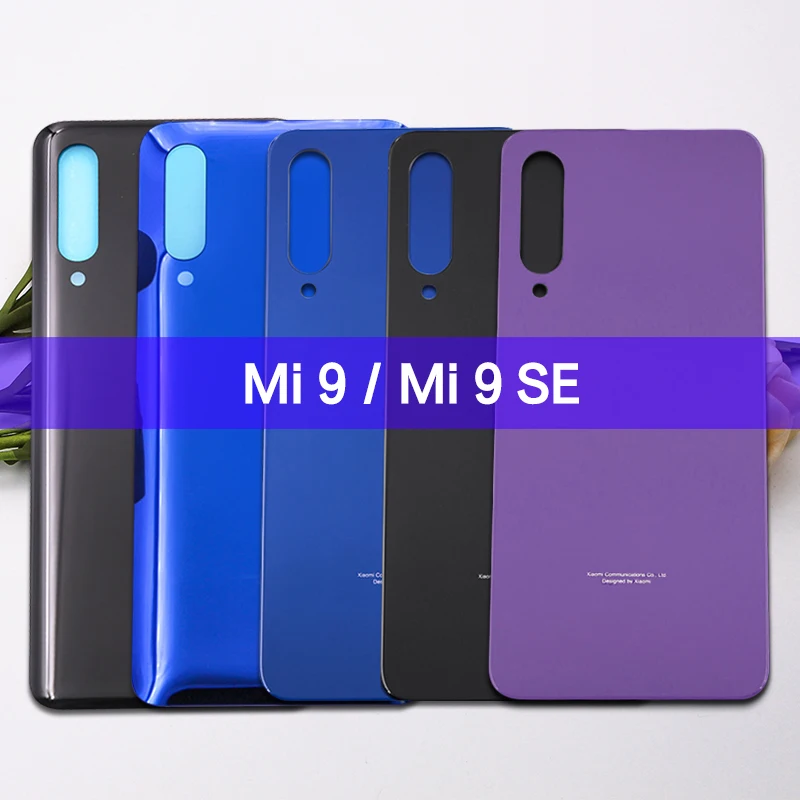 

10 шт./партия для Xiaomi Mi 9 / Mi 9 SE Задняя стеклянная панель батарейного отсека задняя панель Задняя крышка Mi9 Крышка батарейного отсека Корпус клейкая Замена