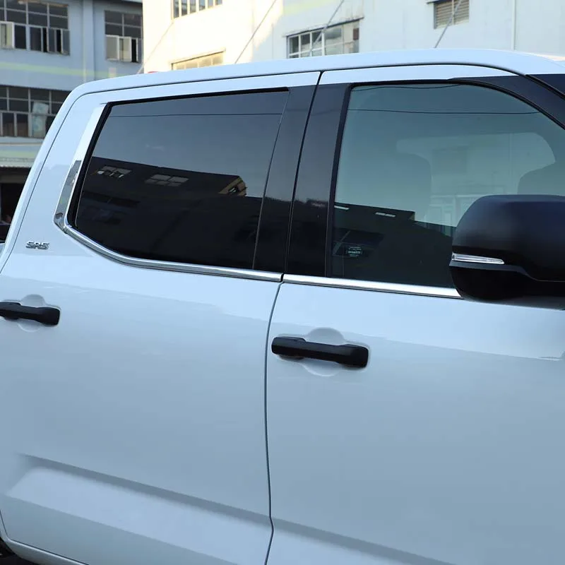 

Для 2022-2023 Toyota Tundra Нержавеющая Сталь Серебряный Стайлинг автомобиля оконная отделка полоса автомобильные Внешние защитные аксессуары набор...